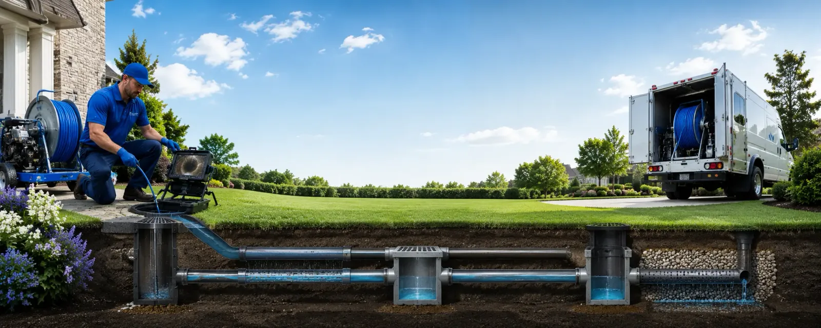 Outdoor drain cleaning information for Daggett, CA